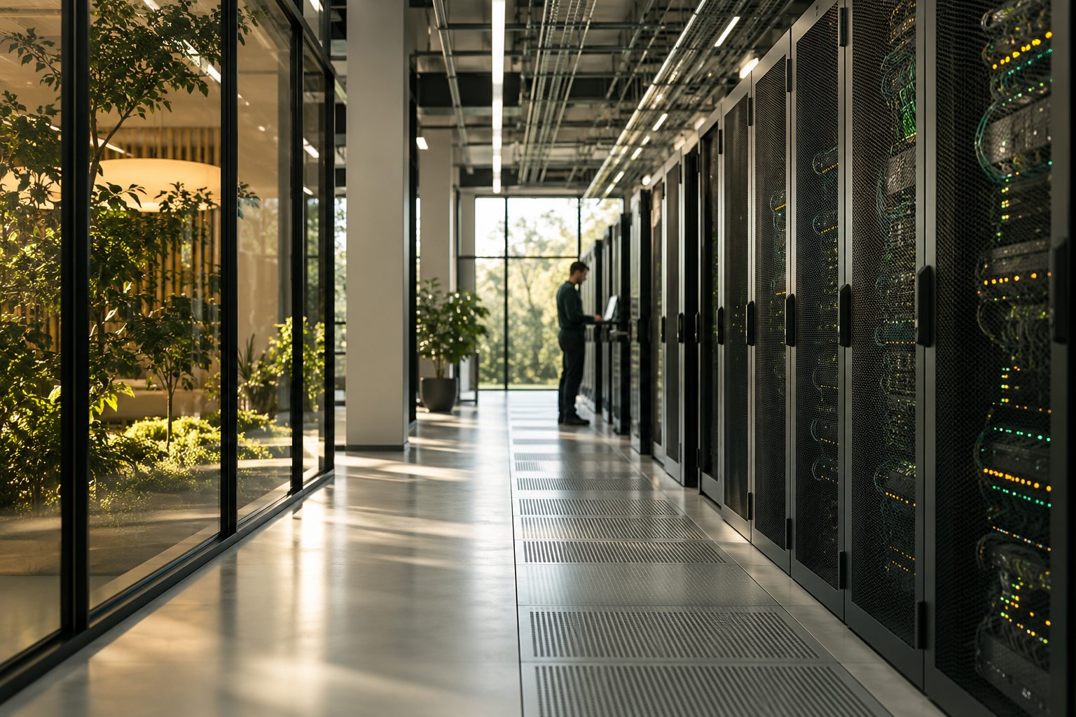 AI-genereret illustration af cloud hosting