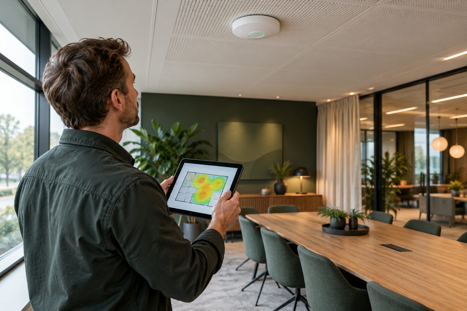 AI-genereret illustration af wi-fi løsning