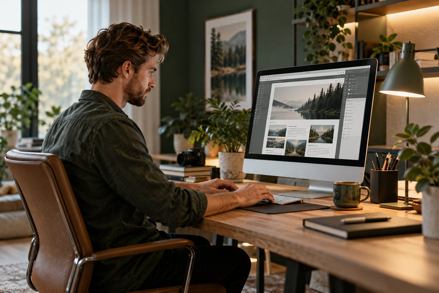 AI-genereret illustration af wordpress hosting